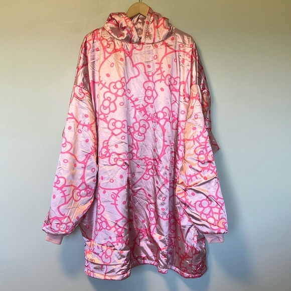 Hello Kitty x kit.sch hooded satin printed pink garment - Picture 1 of 6